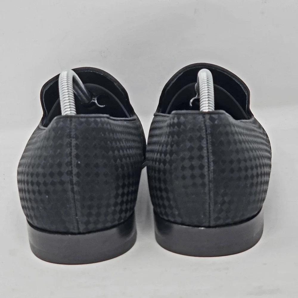 Louis Vuitton Solferino Size 10 M Black Jacquard Loafers w/Tassels